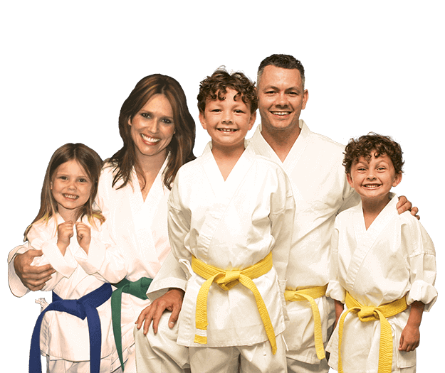 Martial Arts Lessons for Families in Mobile AL - Group Family for Martial Arts Footer Banner