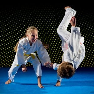 Martial Arts Lessons for Kids in Mobile AL - Judo Toss Kids Girl